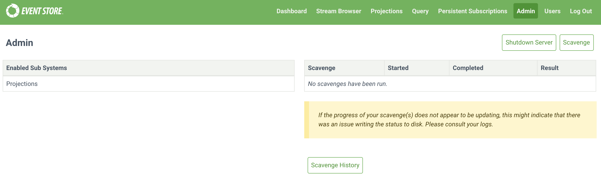 Web admin interface admin